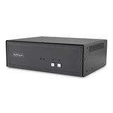 StarTech.com Secure 2-Port KVM Switch, HDMI or DisplayPort, 4K 60Hz, NIAP 4.0 Desktop KVM, Metal Housing, CAC Port, Made in the USA