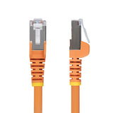 StarTech.com 2ft Orange CAT6a Ethernet Cable, Snagless RJ45, 10GbE, 100W PoE++, S/FTP, LSZH, 27AWG Pure Bare Copper Wire, 500MHz, Shielded Network Patch Cord w/Strain Reliefs, Individually Tested/ETL Verified