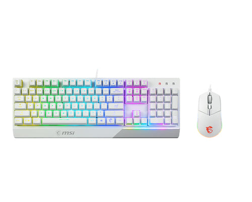 MSI VIGOR GK30 COMBO WHITE keyboard Mouse included Gaming USB