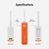 Targus HyperJuice Flex 10K 30W 5000 mAh White, Orange