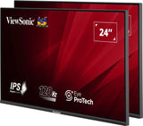 Viewsonic VA VA2456A-MHD_H2 computer monitor 61 cm (24") 1920 x 1080 pixels Full HD LED Black