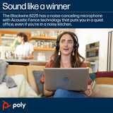 HP Poly Blackwire 8225 Stereo Microsoft Teams Certified USB-C Headset +USB-C/A Adapter
