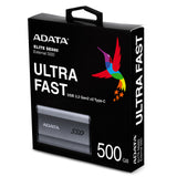 ADATA SE880 500 GB USB Type-C 3.2 Gen 2 (3.1 Gen 2) Wi-Fi Grey