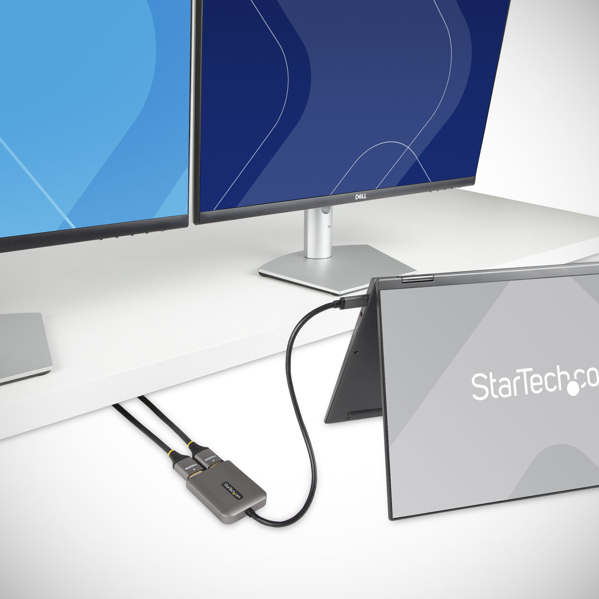 StarTech.com USB-C to Dual HDMI Adapter, USB Type-C Multi-Monitor MST Hub, Dual 4K 60Hz HDMI Laptop Display Extender / Splitter, HDR, Extra-Long Built-In Cable - Windows Only