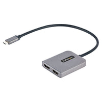 StarTech.com USB-C to Dual HDMI Adapter, USB Type-C Multi-Monitor MST Hub, Dual 4K 60Hz HDMI Laptop Display Extender / Splitter, HDR, Extra-Long Built-In Cable - Windows Only