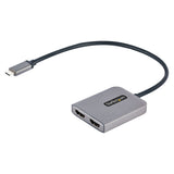 StarTech.com USB-C to Dual HDMI Adapter, USB Type-C Multi-Monitor MST Hub, Dual 4K 60Hz HDMI Laptop Display Extender / Splitter, HDR, Extra-Long Built-In Cable - Windows Only