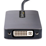 StarTech.com USB C Video Adapter, USB C to HDMI DVI VGA Adapter, Up to 4K 60Hz, Aluminum, Multiport Video Display Adapter, Thunderbolt 3 / 4 Compatible, USB Type C Travel Adapter