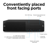 HP Z2 Small Form Factor G9 Intel® Core™ i7 i7-14700K 32 GB DDR5-SDRAM 1 TB SSD NVIDIA T1000 Windows 11 Pro SFF Workstation Black