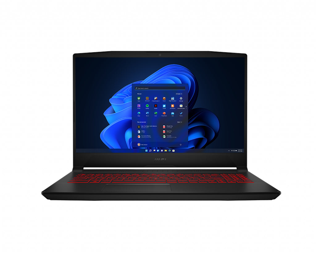 MSI Katana 11UC-1091 Intel® Core™ i5 i5-11400H Laptop 39.6 cm (15.6") Full HD 8 GB DDR4-SDRAM 512 GB SSD NVIDIA GeForce RTX 3050 Wi-Fi 6 (802.11ax) Windows 11 Home Black