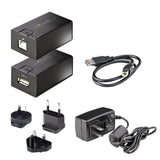 StarTech.com 150m (492ft) USB 2.0 Extender over Cat5e/Cat6 Ethernet Cable, Externally Powered USB Extender via RJ45/Network Cable, USB Over Ethernet Cable Extender/Adapter - TAA