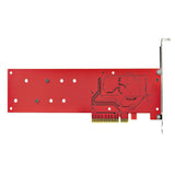 StarTech.com Dual M.2 PCIe SSD Adapter Card, PCIe x8 / x16 to Dual NVMe or AHCI M.2 SSDs, PCI Express 4.0, 7.8GBps/Drive, Bifurcation Required - Windows/Linux Compatible - TAA
