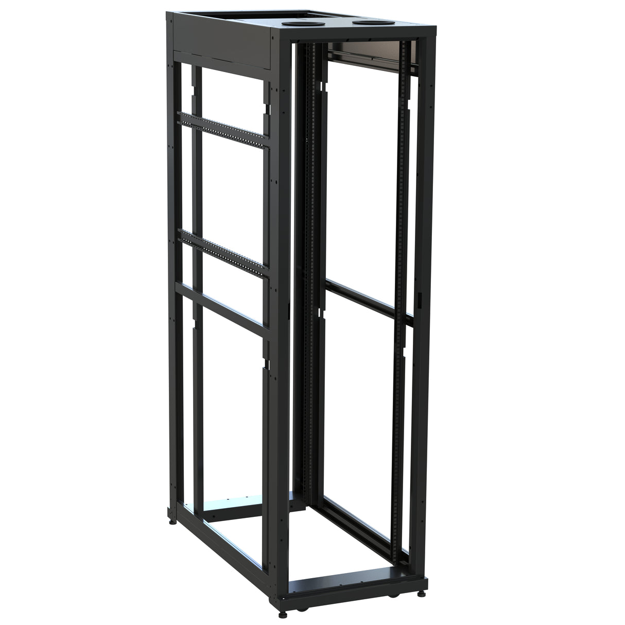 Middle Atlantic 45 RU SNE Series Rack Frame, 48 Inches Deep, 24 Inches Wide with 10-32 Rackrail