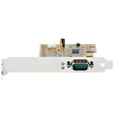 StarTech.com 1-Port PCI Express Serial Card, PCIe to RS232 (DB9) Serial Interface Card, PC Serial Card, 16C1050 UART, Standard/Low Profile Brackets, COM Retention, Windows/Linux - TAA