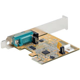 StarTech.com 1-Port PCI Express Serial Card, PCIe to RS232 (DB9) Serial Interface Card, PC Serial Card, 16C1050 UART, Standard/Low Profile Brackets, COM Retention, Windows/Linux - TAA