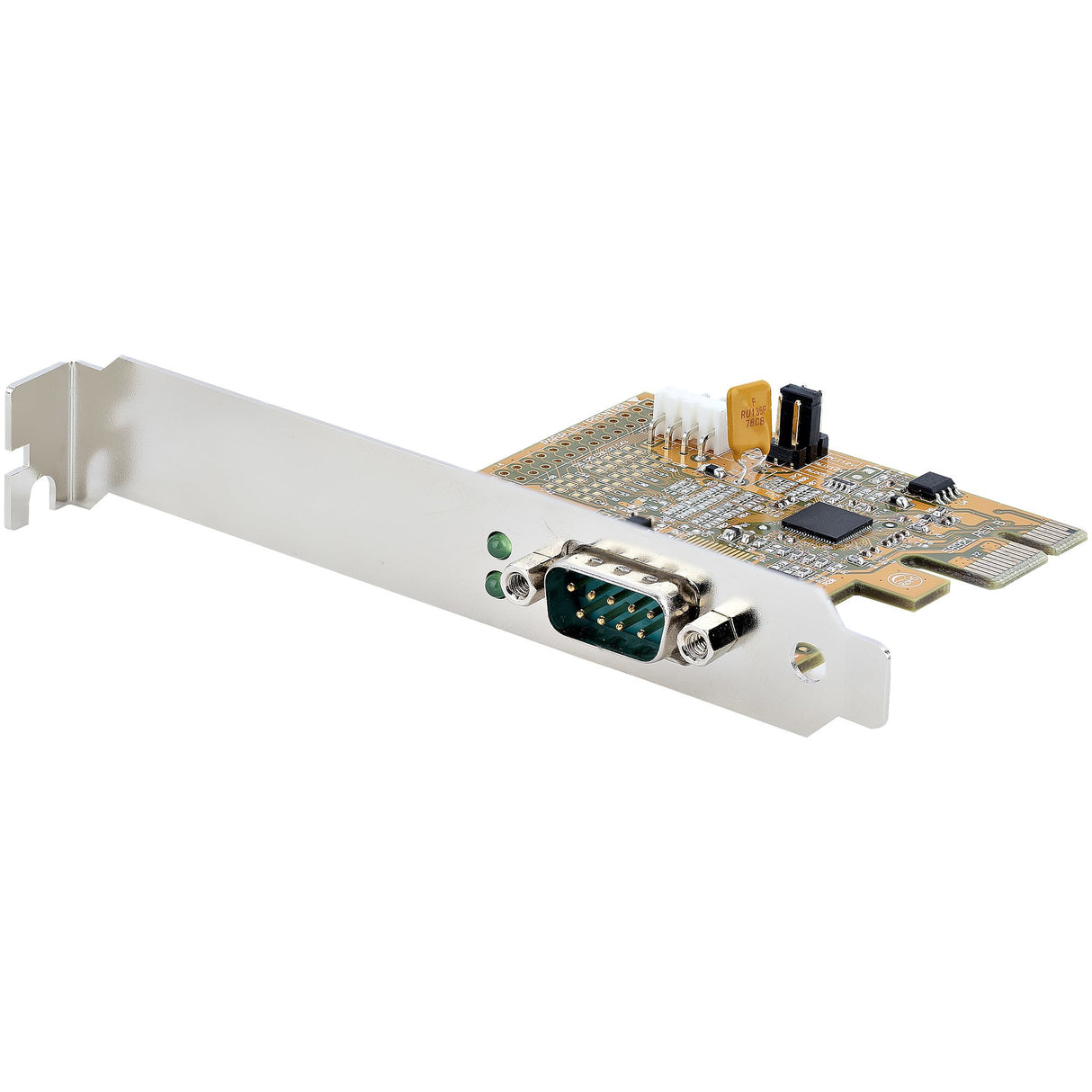StarTech.com 1-Port PCI Express Serial Card, PCIe to RS232 (DB9) Serial Interface Card, PC Serial Card, 16C1050 UART, Standard/Low Profile Brackets, COM Retention, Windows/Linux - TAA