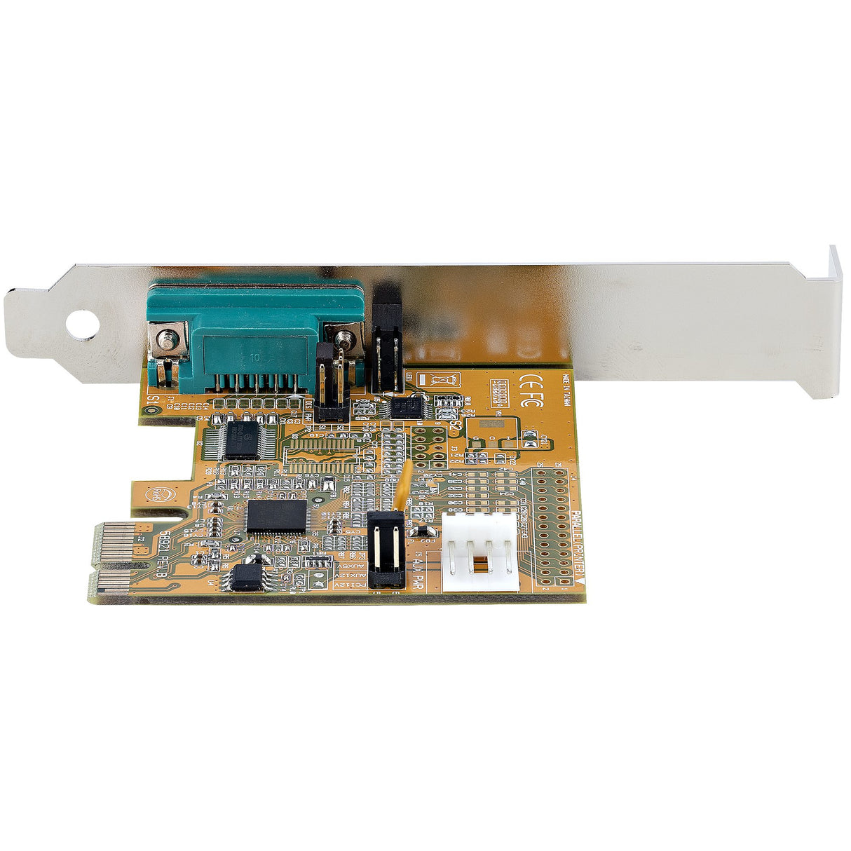 StarTech.com 1-Port PCI Express Serial Card, PCIe to RS232 (DB9) Serial Interface Card, PC Serial Card, 16C1050 UART, Standard/Low Profile Brackets, COM Retention, Windows/Linux - TAA