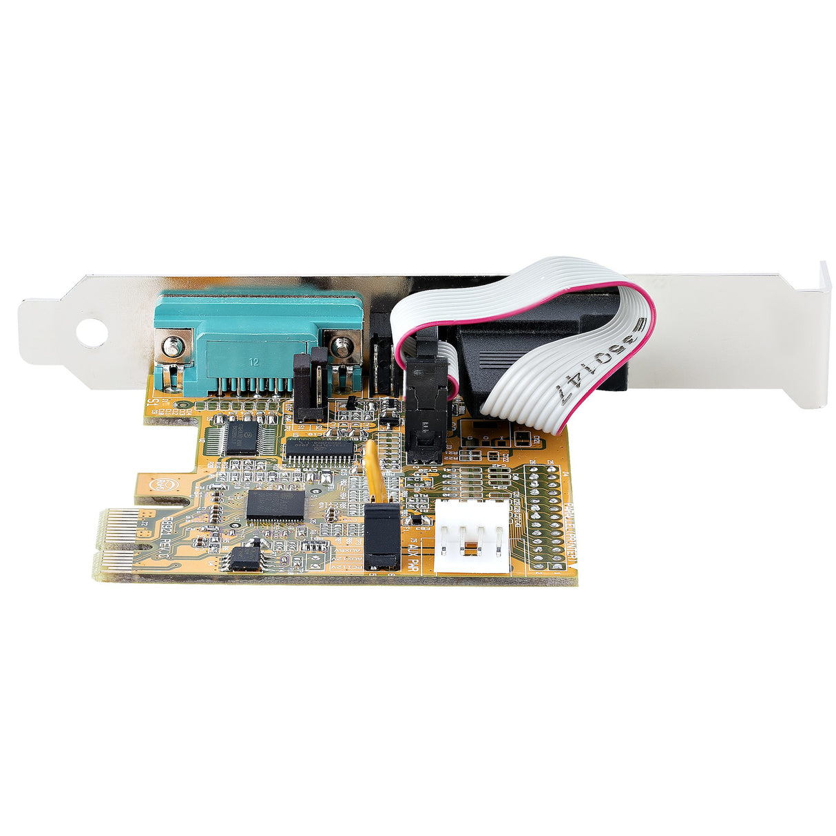 StarTech.com 2-Port PCI Express Serial Card, Dual Port PCIe to RS232 (DB9) Serial Card, 16C1050 UART, Standard or Low Profile Brackets, COM Retention, For Windows & Linux - TAA