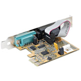 StarTech.com 2-Port PCI Express Serial Card, Dual Port PCIe to RS232 (DB9) Serial Card, 16C1050 UART, Standard or Low Profile Brackets, COM Retention, For Windows & Linux - TAA
