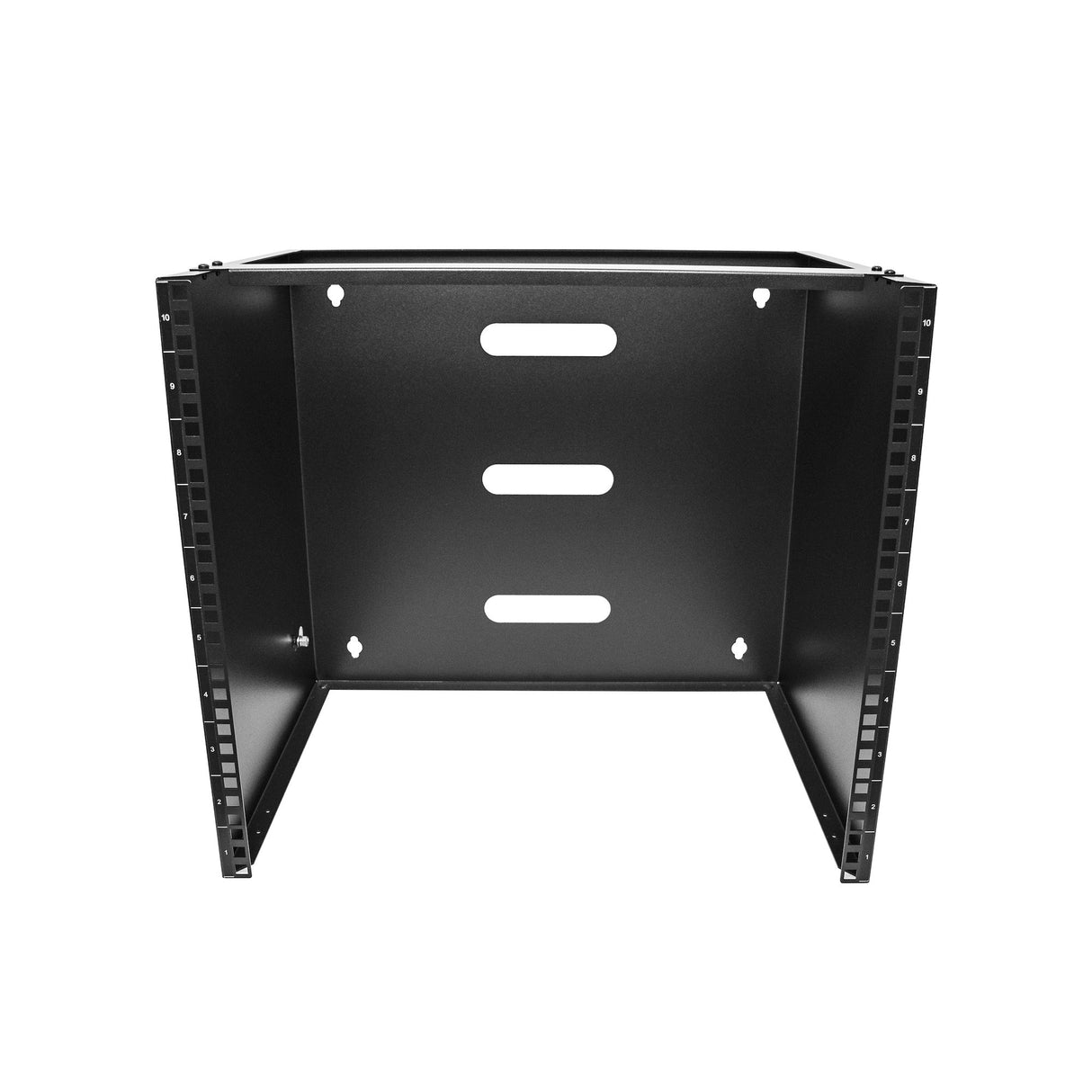 StarTech.com 10U Wall Mount Network Rack - 14" (35.5cm) Deep (Low Profile), 19" Patch Panel Bracket for Shallow Server, IT Equipment, Network Switches - 77lbs/35kg Weight Cap., Black