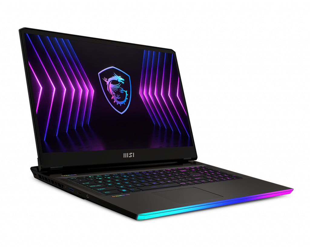 MSI Gaming RAIDER GE77HX 12UHS-223CA laptop Intel® Core™ i9 i9-12900HX 43.9 cm (17.3") 4K Ultra HD 32 GB DDR5-SDRAM 1 TB SSD NVIDIA GeForce RTX 3080 Ti Wi-Fi 6E (802.11ax) Windows 11 Pro Black