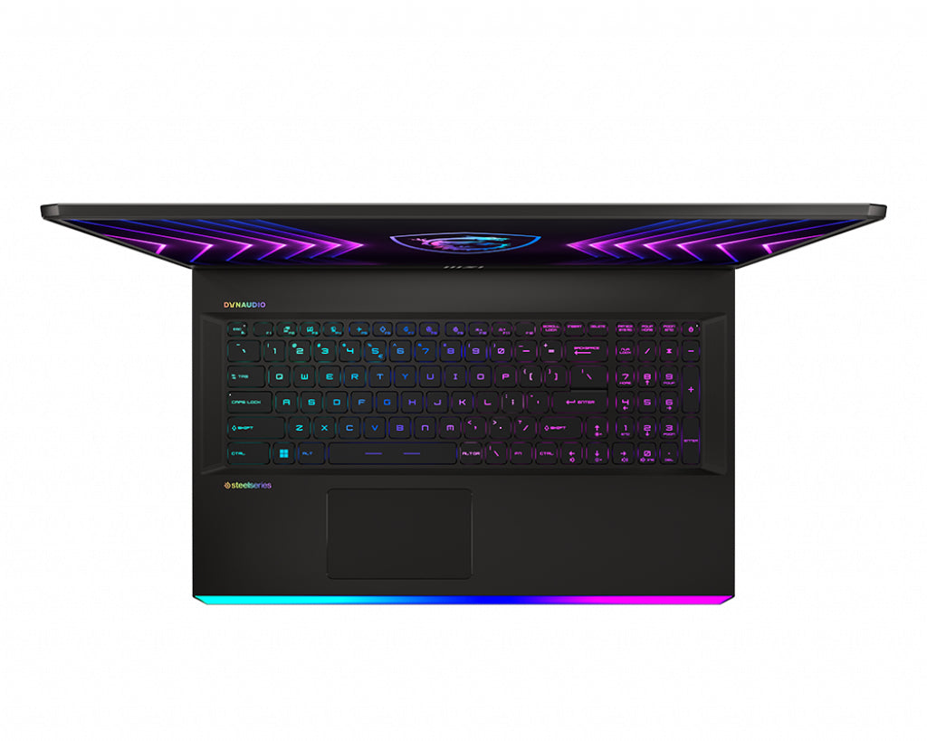 MSI Gaming RAIDER GE77HX 12UHS-223CA laptop Intel® Core™ i9 i9-12900HX 43.9 cm (17.3") 4K Ultra HD 32 GB DDR5-SDRAM 1 TB SSD NVIDIA GeForce RTX 3080 Ti Wi-Fi 6E (802.11ax) Windows 11 Pro Black