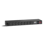 APC NetShelter Switched Rack PDU, 1U, 1.4kW, 120V, 15A, 8 NEMA 5-15R outlet