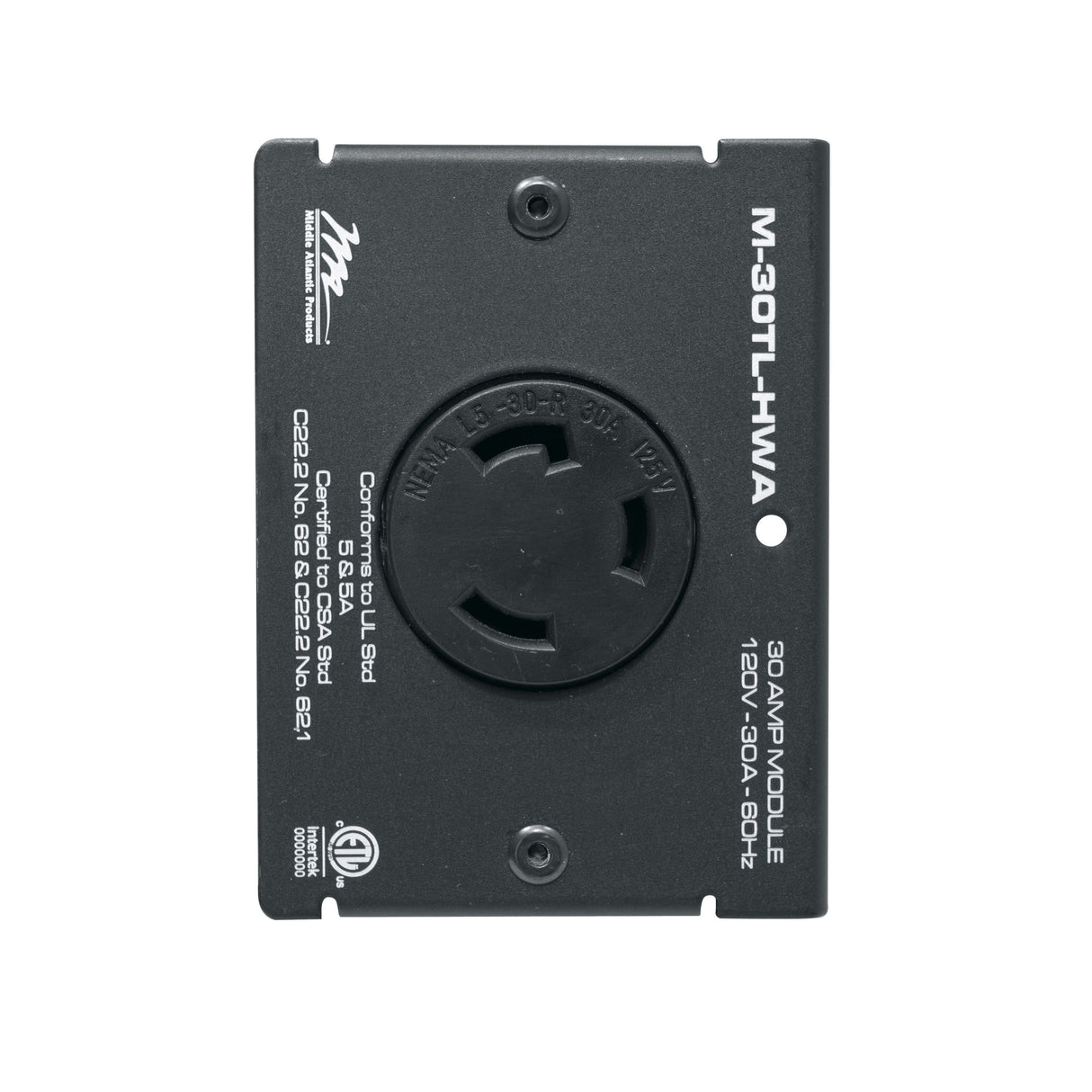 Middle Atlantic M-30TL-HWA power distribution unit (PDU) 1 AC outlet(s) Black