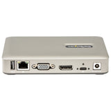 StarTech.com USB C Dock - USB-C to DisplayPort 4K 30Hz or VGA - 65W USB Power Delivery Charging - 4-Port USB 3.1 Gen 1 Hub - Universal USB-C Laptop Docking Station with Ethernet - TAA