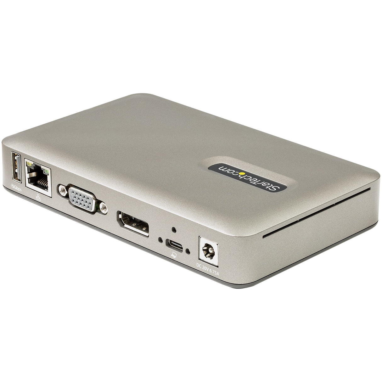 StarTech.com USB C Dock - USB-C to DisplayPort 4K 30Hz or VGA - 65W USB Power Delivery Charging - 4-Port USB 3.1 Gen 1 Hub - Universal USB-C Laptop Docking Station with Ethernet - TAA