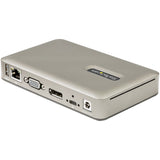 StarTech.com USB C Dock - USB-C to DisplayPort 4K 30Hz or VGA - 65W USB Power Delivery Charging - 4-Port USB 3.1 Gen 1 Hub - Universal USB-C Laptop Docking Station with Ethernet - TAA