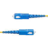 StarTech.com 100m (328ft) SC to SC (UPC) OS2 Single Mode Simplex Fiber Optic Cable, 9/125µm, 40G/100G, Bend Insensitive, Low Insertion Loss, LSZH Fiber Jumper Cord