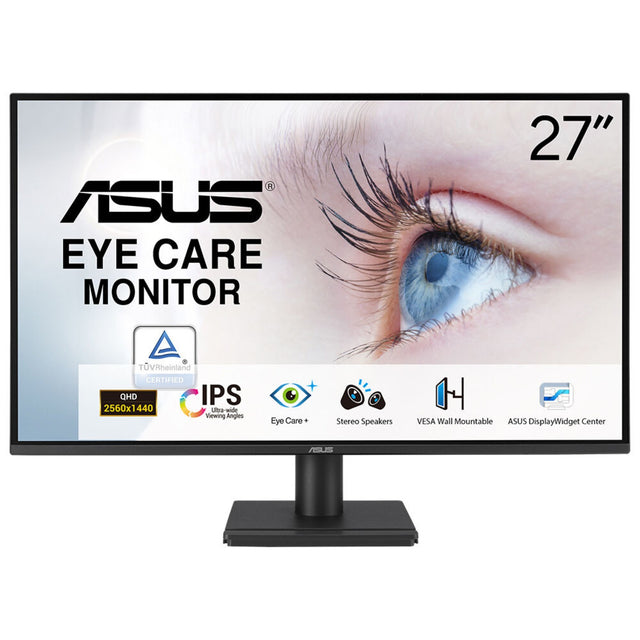 ASUS VA27AQ computer monitor 68.6 cm (27") 2560 x 1440 pixels Quad HD LCD Black