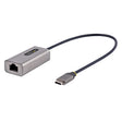StarTech.com USB-C to Ethernet Adapter, USB 3.0 to Gigabit Ethernet Network Adapter, 10/100/1000 Mbps, USB-C to RJ45 Ethernet Adapter (GbE), 12in Attached Cable, Driverless Install