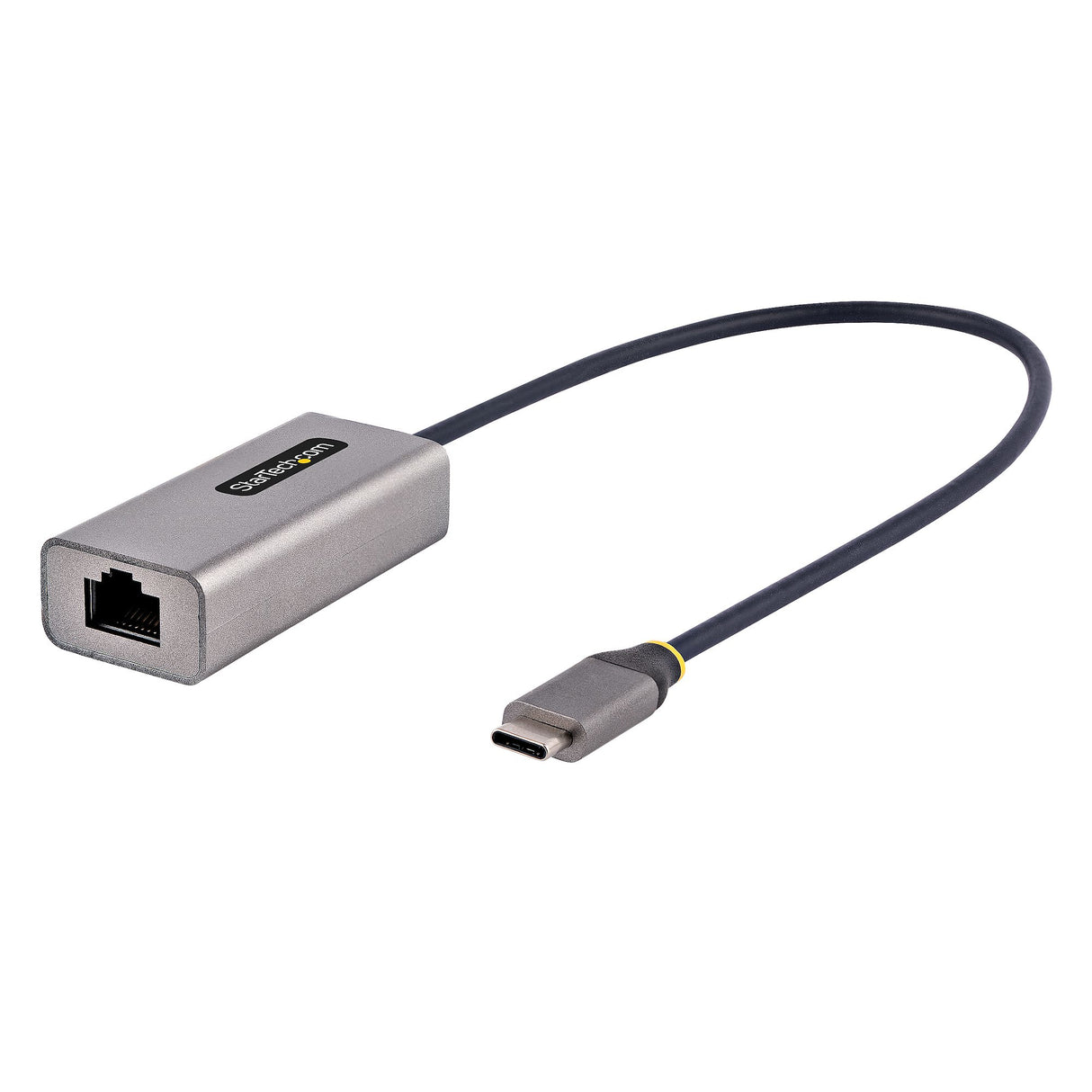 StarTech.com USB-C to Ethernet Adapter, USB 3.0 to Gigabit Ethernet Network Adapter, 10/100/1000 Mbps, USB-C to RJ45 Ethernet Adapter (GbE), 12in Attached Cable, Driverless Install