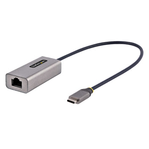 StarTech.com USB-C to Ethernet Adapter, USB 3.0 to Gigabit Ethernet Network Adapter, 10/100/1000 Mbps, USB-C to RJ45 Ethernet Adapter (GbE), 12in Attached Cable, Driverless Install