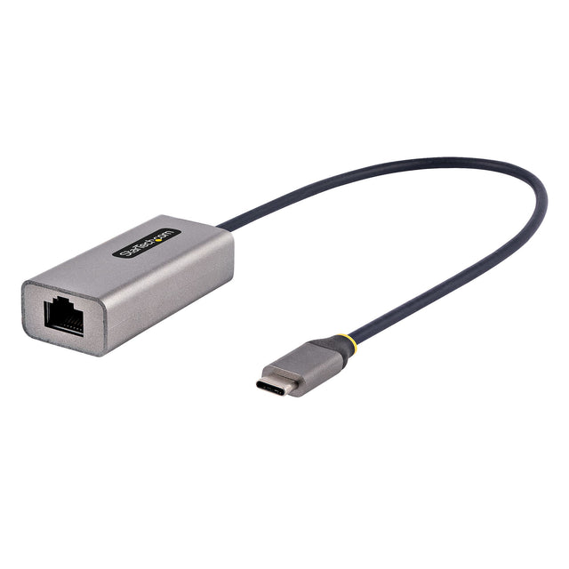 StarTech.com USB-C to Ethernet Adapter, USB 3.0 to Gigabit Ethernet Network Adapter, 10/100/1000 Mbps, USB-C to RJ45 Ethernet Adapter (GbE), 12in Attached Cable, Driverless Install