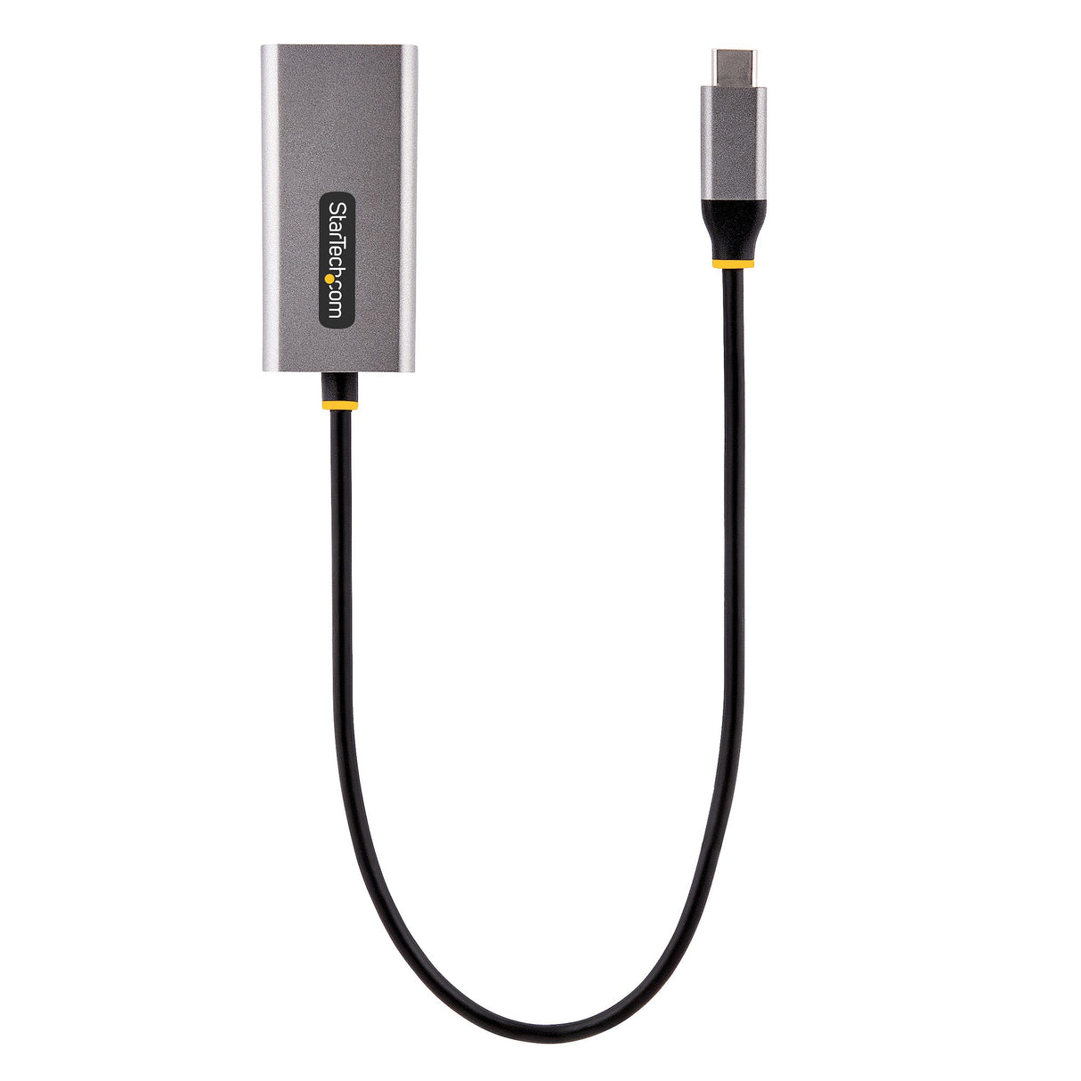 StarTech.com USB-C to Ethernet Adapter, USB 3.0 to Gigabit Ethernet Network Adapter, 10/100/1000 Mbps, USB-C to RJ45 Ethernet Adapter (GbE), 12in Attached Cable, Driverless Install