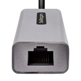 StarTech.com USB-C to Ethernet Adapter, USB 3.0 to Gigabit Ethernet Network Adapter, 10/100/1000 Mbps, USB-C to RJ45 Ethernet Adapter (GbE), 12in Attached Cable, Driverless Install