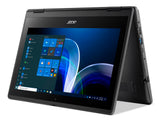 Acer TravelMate TMB311R-32-C31R Intel® Celeron® N N5100 Hybrid (2-in-1) 29.5 cm (11.6") Touchscreen HD 4 GB DDR4-SDRAM 128 GB Flash Wi-Fi 6 (802.11ax) QWERTY Windows 10 Pro English Black