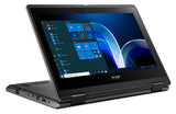 Acer TravelMate TMB311R-32-C31R Intel® Celeron® N N5100 Hybrid (2-in-1) 29.5 cm (11.6") Touchscreen HD 4 GB DDR4-SDRAM 128 GB Flash Wi-Fi 6 (802.11ax) QWERTY Windows 10 Pro English Black