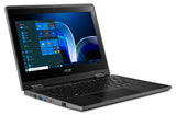 Acer TravelMate TMB311R-32-C31R Intel® Celeron® N N5100 Hybrid (2-in-1) 29.5 cm (11.6") Touchscreen HD 4 GB DDR4-SDRAM 128 GB Flash Wi-Fi 6 (802.11ax) QWERTY Windows 10 Pro English Black