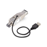 StarTech.com Gigabit Fiber to RJ45 Ethernet Media Converter Dongle, Optical Singlemode 10km/Multimode 800m, USB Powered, Compact Design, Metal Housing, Micro Mini, TAA