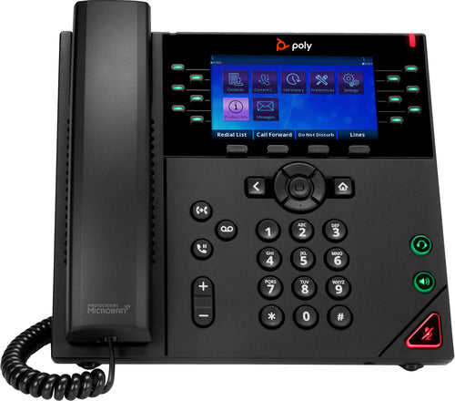 HP Poly OBi VVX 450 12-Line IP Phone and PoE-enabled with Power Supply