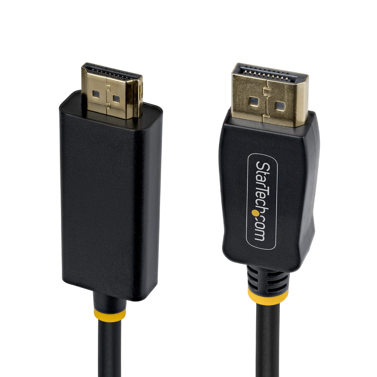 StarTech.com 6ft DisplayPort to HDMI Adapter Cable with Gripping Connectors, 4K 60Hz, HDR, Uni-Directional DP to HDMI Video Converter, DP Desktop to HDMI Monitor