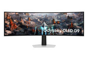 Samsung LS49CG932SNXZA computer monitor 124.5 cm (49") 5120 x 1440 pixels Dual QHD OLED Silver