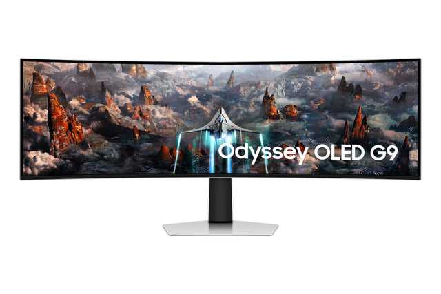 Samsung LS49CG932SNXZA computer monitor 124.5 cm (49") 5120 x 1440 pixels Dual QHD OLED Silver
