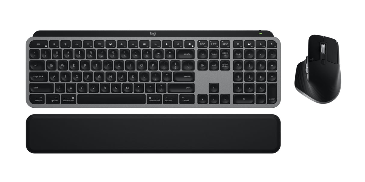 Logitech MX Keys S Combo for Mac keyboard Mouse included Home/Office RF Wireless + Bluetooth QWERTY US English Grey