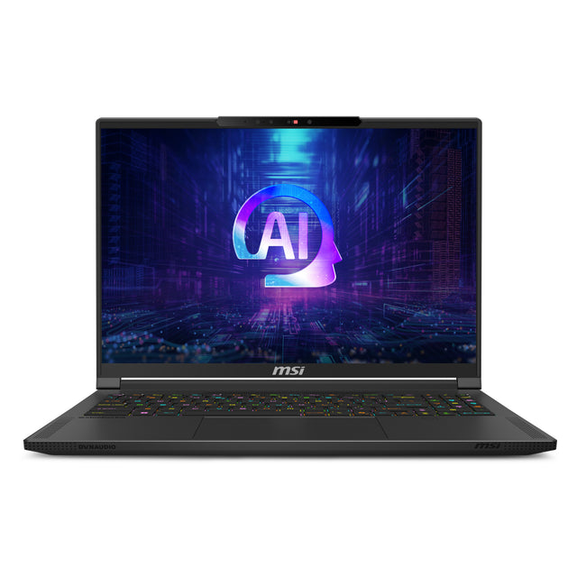 MSI Stealth A16 AI+ A3HVGG-002US Copilot+ PC AMD Ryzen AI 9 365 Laptop 40.6 cm (16") Quad HD+ 32 GB LPDDR5x-SDRAM 2 TB SSD NVIDIA GeForce RTX 5080 Wi-Fi 7 (802.11be) Windows 11 Pro Black