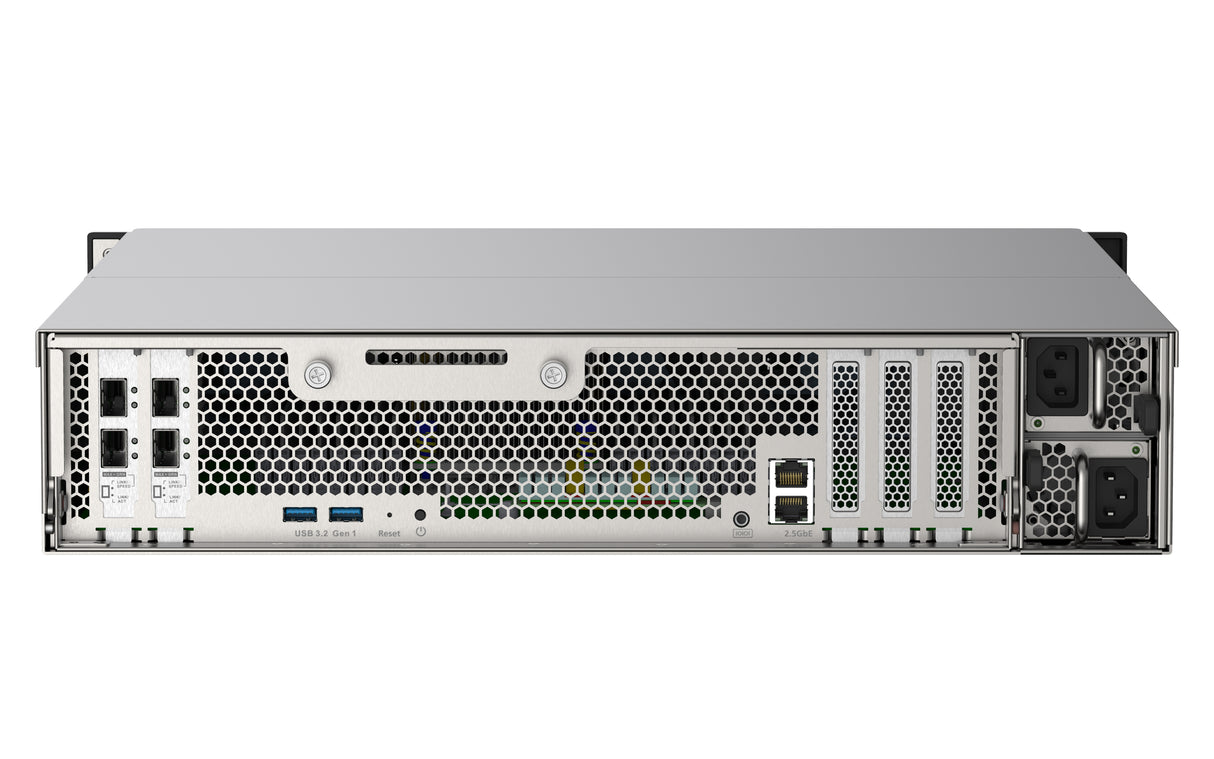 QNAP TS-h2490FU NAS Rack (2U) EPYC 7232P 64 GB DDR4 0 TB QuTS hero Black, Grey