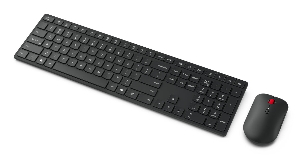 Lenovo 4X31S04810 keyboard Mouse included Office RF Wireless + Bluetooth US English Black